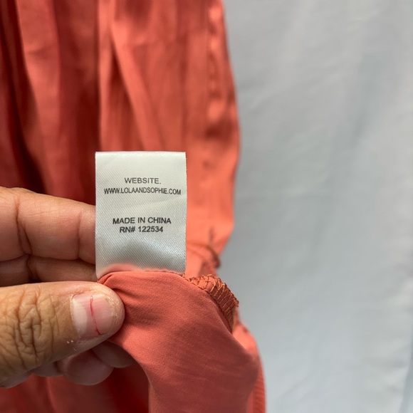 Lola & Sophie Coral Blouse - Picture 5 of 7